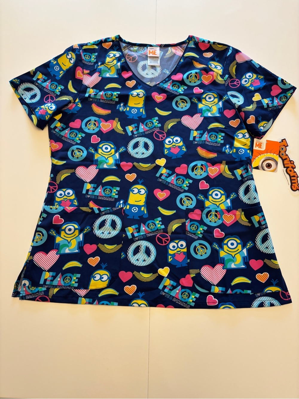 Women’s Tooniforms Minions Scrub Top - Medium